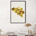 Belgium Watercolor Canvas Art Clock Canvas