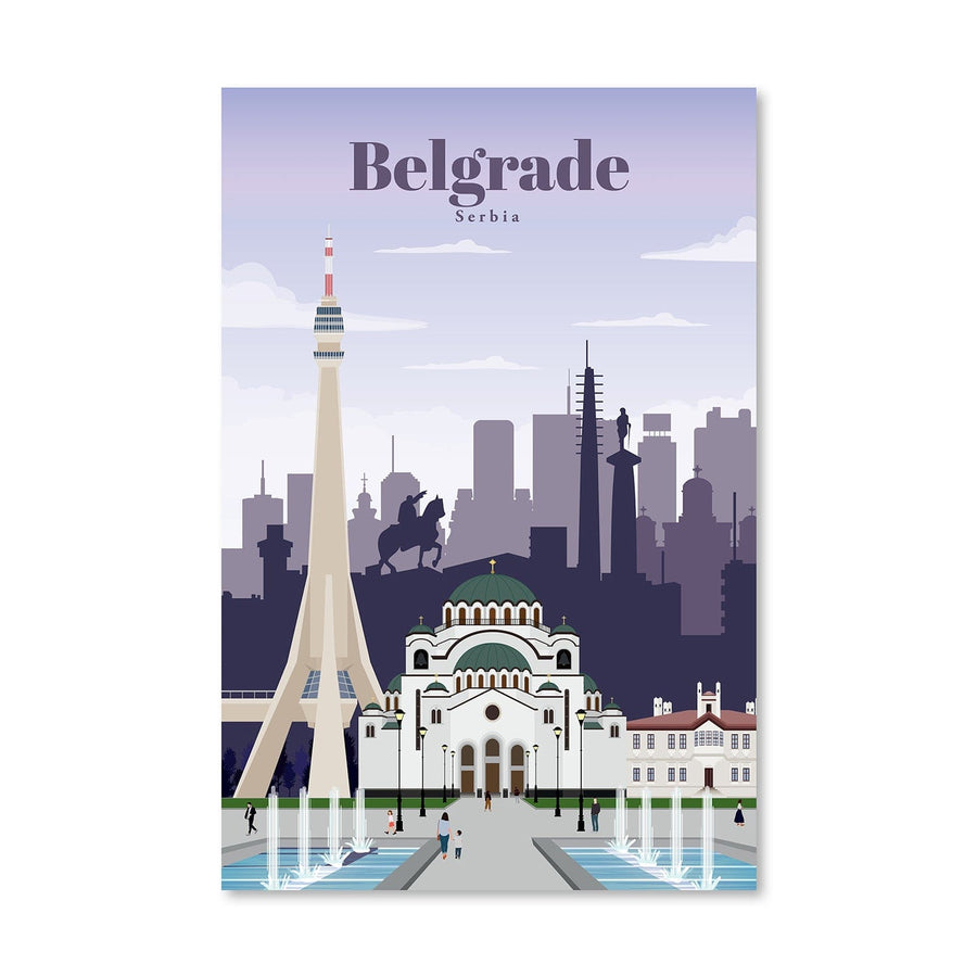 Belgrade Canvas - Studio 324 Art Clock Canvas