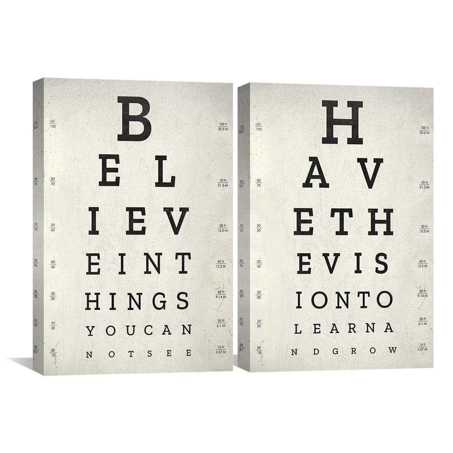 Belief and Growth Canvas Art Clock Canvas