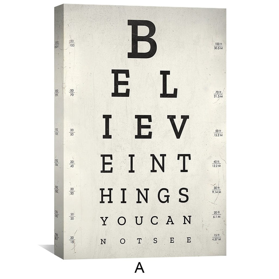 Belief and Growth Canvas Art Clock Canvas