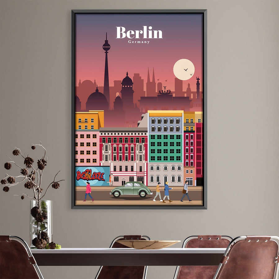 Berlin Canvas - Studio 324 Art Clock Canvas