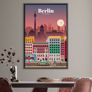 Berlin Canvas - Studio 324 Art Clock Canvas