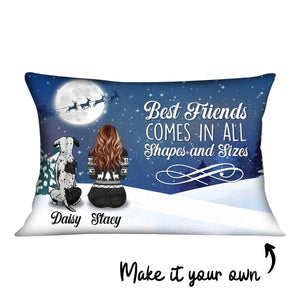 Best Friends Shapes and Sizes Cushion Customizer Landscape Cushion / Polyester Linen / 48 x 33cm Clock Canvas