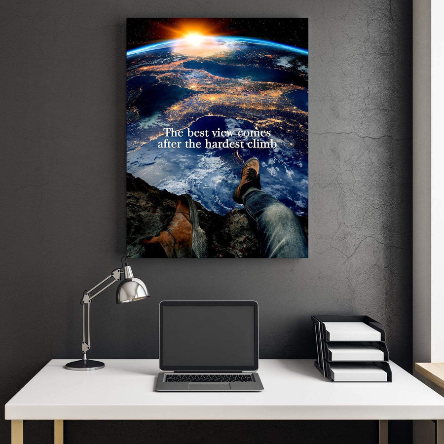 Best Views Clock Canvas