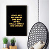 Big Checks - Black Clock Canvas