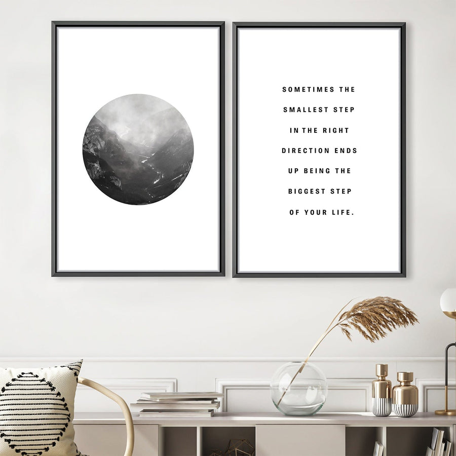 Biggest Step Canvas Art Clock Canvas