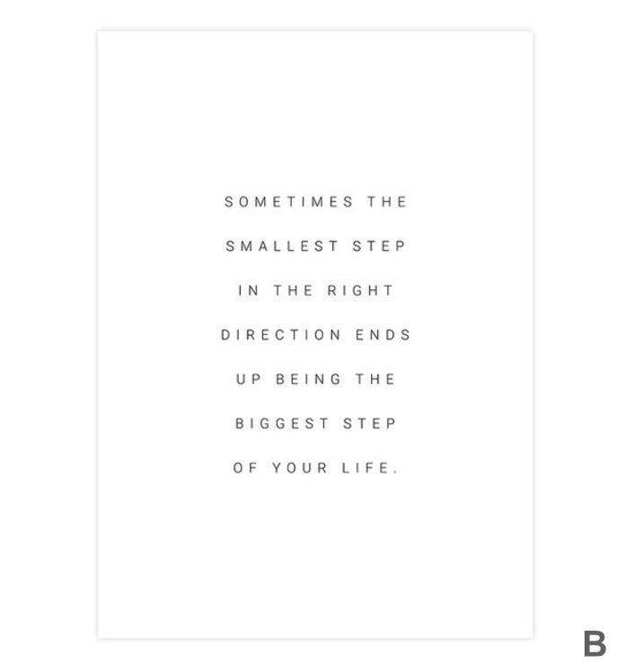 Biggest Step Canvas Art B / 40 x 50cm / No Board - Canvas Print Only Clock Canvas