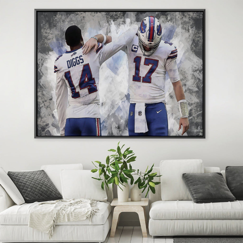 Buffalo Bills Jersey Custom Canvas Print Wall Art