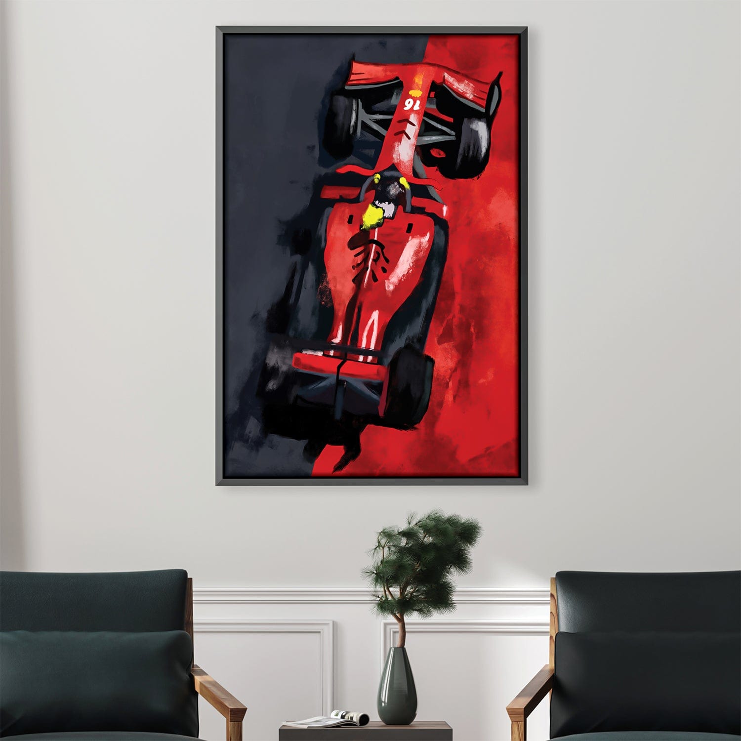 Black and Red Racer Canvas product thumbnail