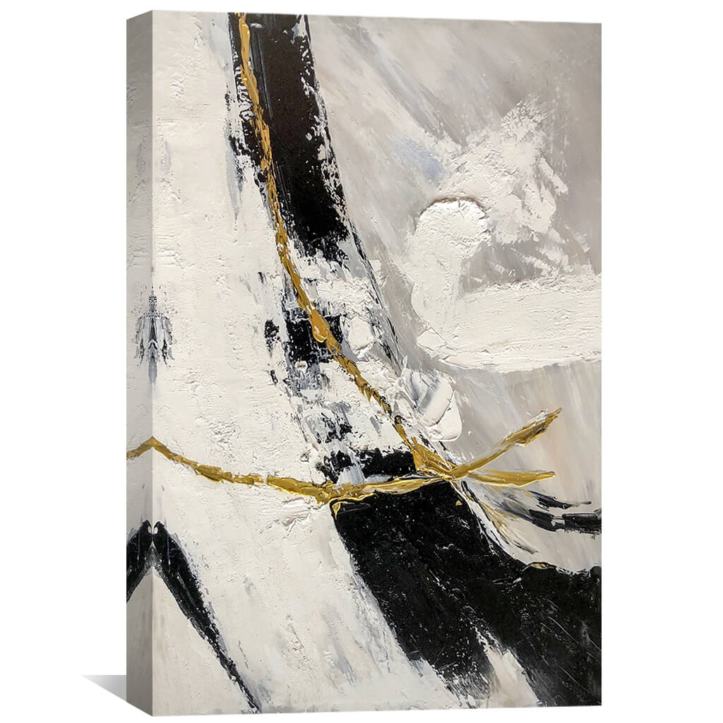 Black and White Crosspoint Oil Painting product thumbnail