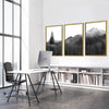 Black and White Nature Canvas Art Clock Canvas