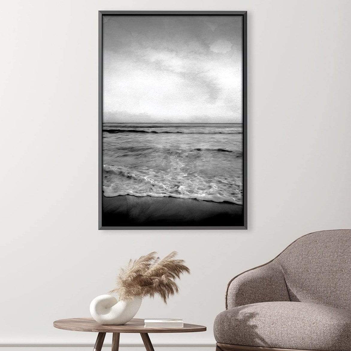 Black and White Shore Canvas product thumbnail