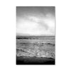 Black and White Shore Canvas Art Clock Canvas