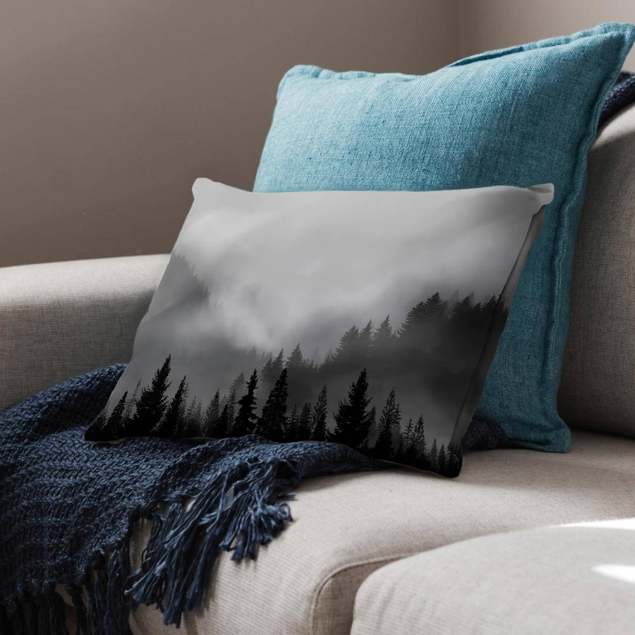 Black Forest Cushion Cushion 48 x 33cm Clock Canvas