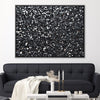 Black Glitter III Canvas Art 45 x 30cm / Unframed Canvas Print Clock Canvas
