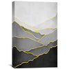 Black Hillside Canvas Template Art Clock Canvas