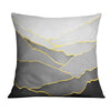 Black Hillside Cushion Cushion 45 x 45cm Clock Canvas