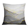 Black Hillside Cushion Cushion 45 x 45cm Clock Canvas