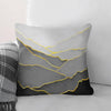 Black Hillside Cushion Cushion 45 x 45cm Clock Canvas