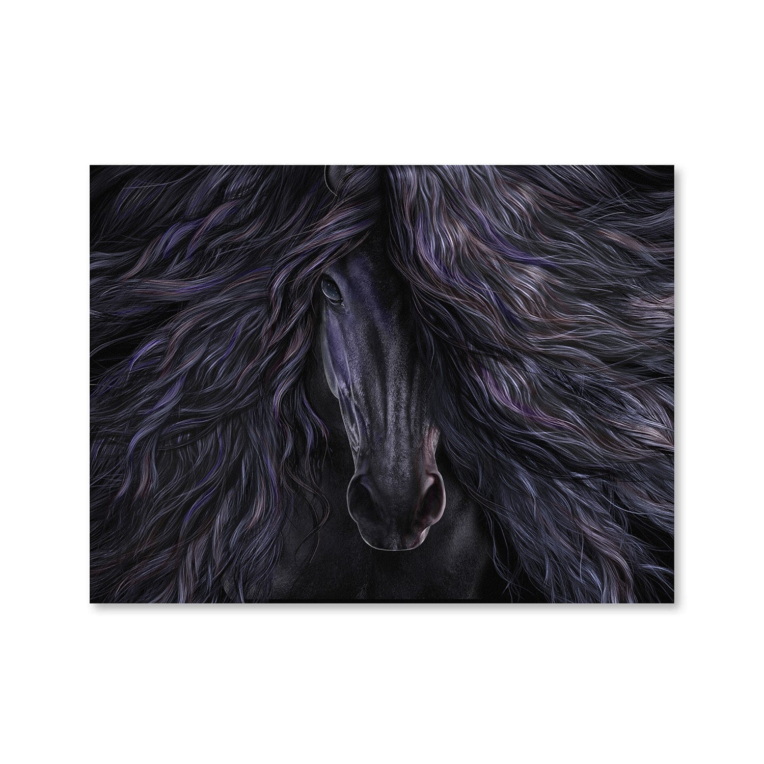 Black Magic Canvas Art Clock Canvas