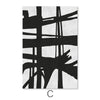 Black Strokes Canvas Art Clock Canvas