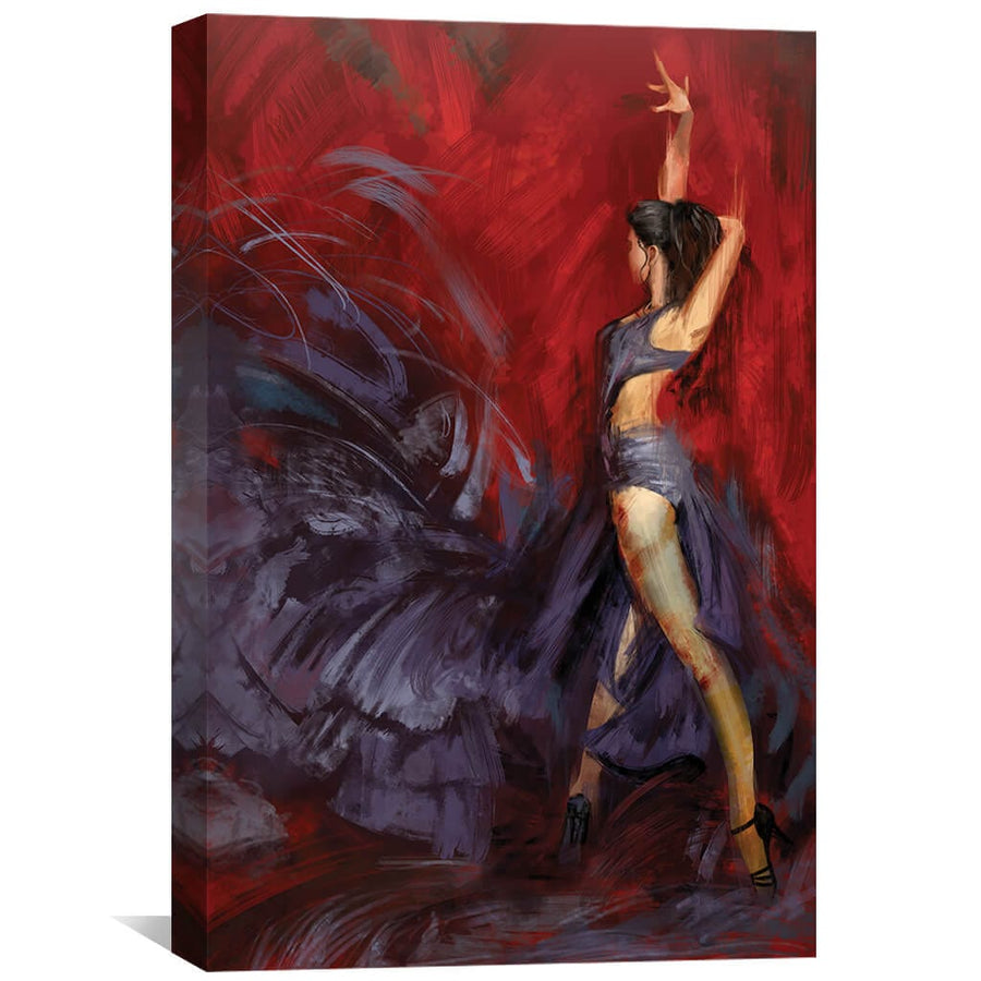 Black Swan Canvas Art 30 x 45cm / Unframed Canvas Print Clock Canvas