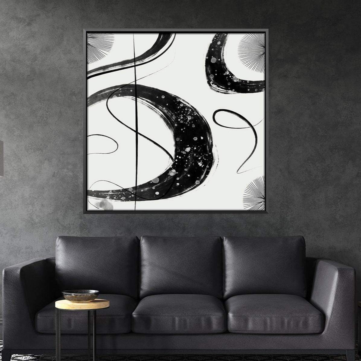 Black Swirls Canvas product thumbnail