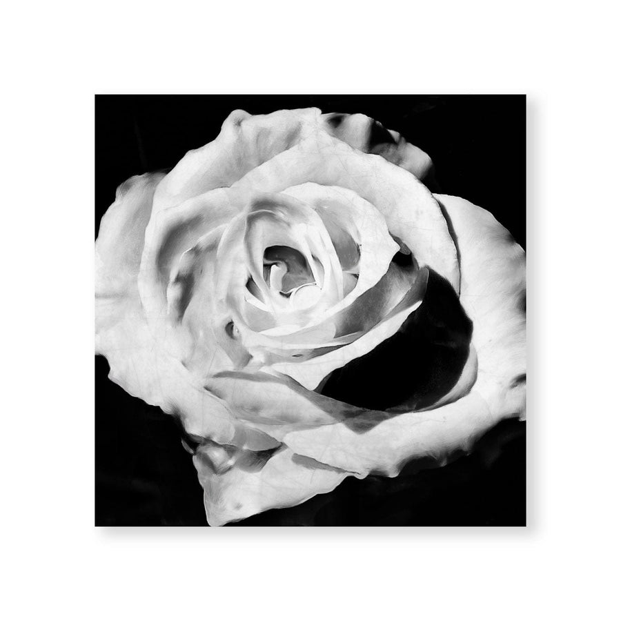 Blanc Bloom Canvas Art Clock Canvas