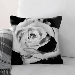 Blanc Bloom Cushion Cushion Cushion Square Clock Canvas