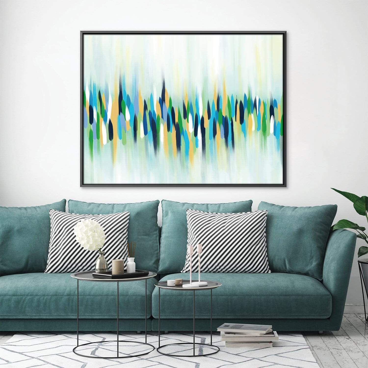 Blended Feel Canvas Art Clock Canvas