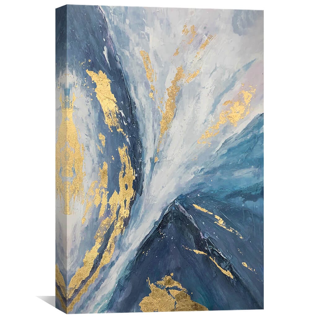 Blue and Gold Beauty Oil Painting 12 x 18in / Oil Painting product thumbnail