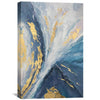 Blue and Gold Beauty Oil Painting Oil Clock Canvas