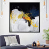 Blue Composition Canvas Art Clock Canvas