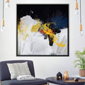 Blue Composition Canvas Art Clock Canvas