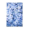 Blue Flowers Canvas Art Clock Canvas