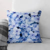 Blue Flowers Cushion Cushion Cushion Square Clock Canvas