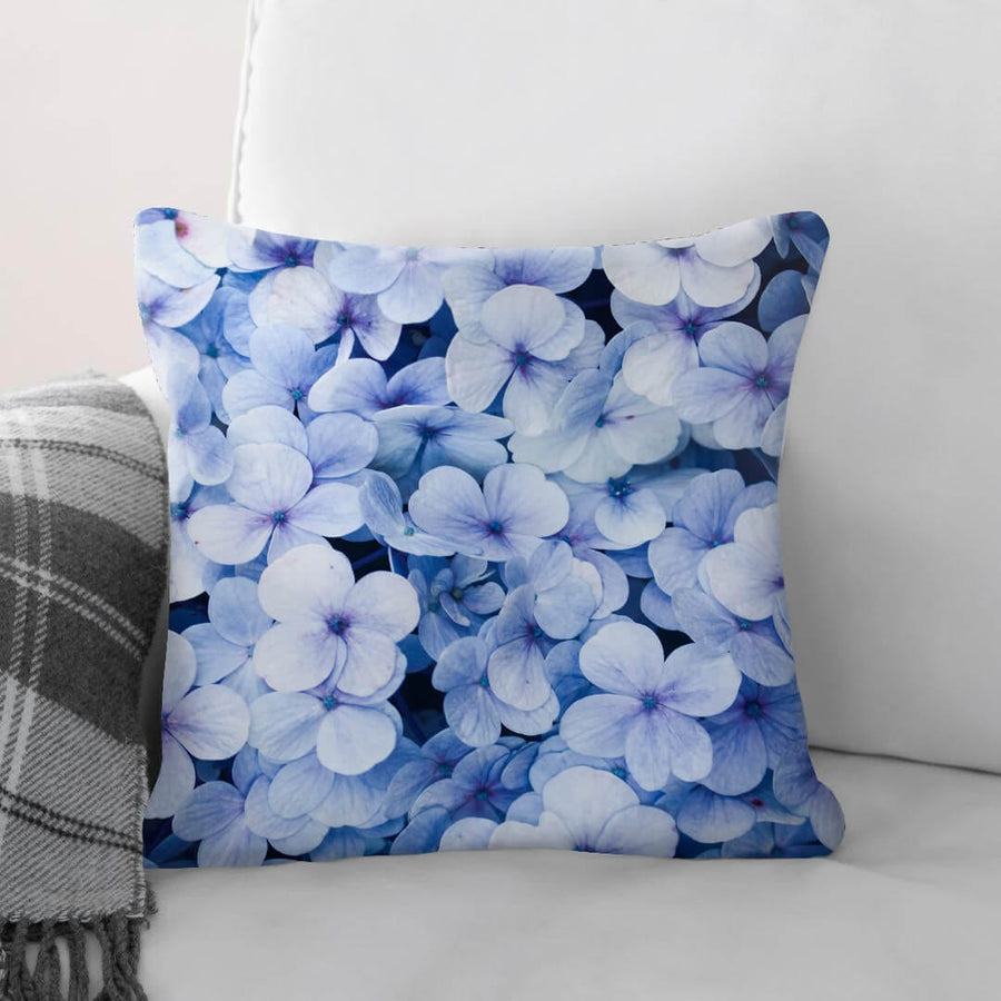 Blue Flowers Cushion Cushion Cushion Square Clock Canvas