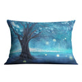 Blue Forest Cushion Cushion 48 x 33cm Clock Canvas