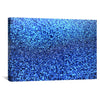 Blue Glitter Canvas Art Clock Canvas