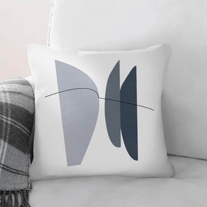 Blue Gray Abstract A Cushion Cushion Cushion Square Clock Canvas