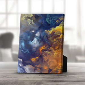 Blue Heaven Desktop Canvas Desktop Canvas 20 x 25cm Clock Canvas