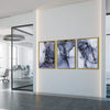 Blue Impression Canvas Art Clock Canvas