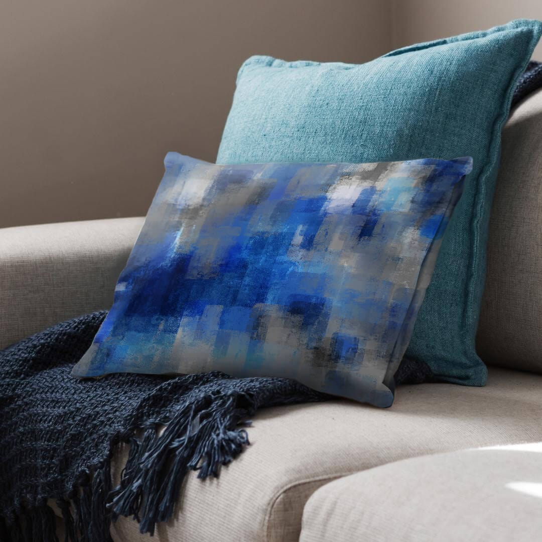 Blue Layers Cushion Cushion Cushion Landscape Clock Canvas