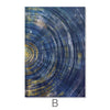 Blue Meets Yellow Canvas Art B / 30 x 45cm / Unframed Canvas Print Clock Canvas