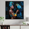 Blue Patience Canvas Art Clock Canvas