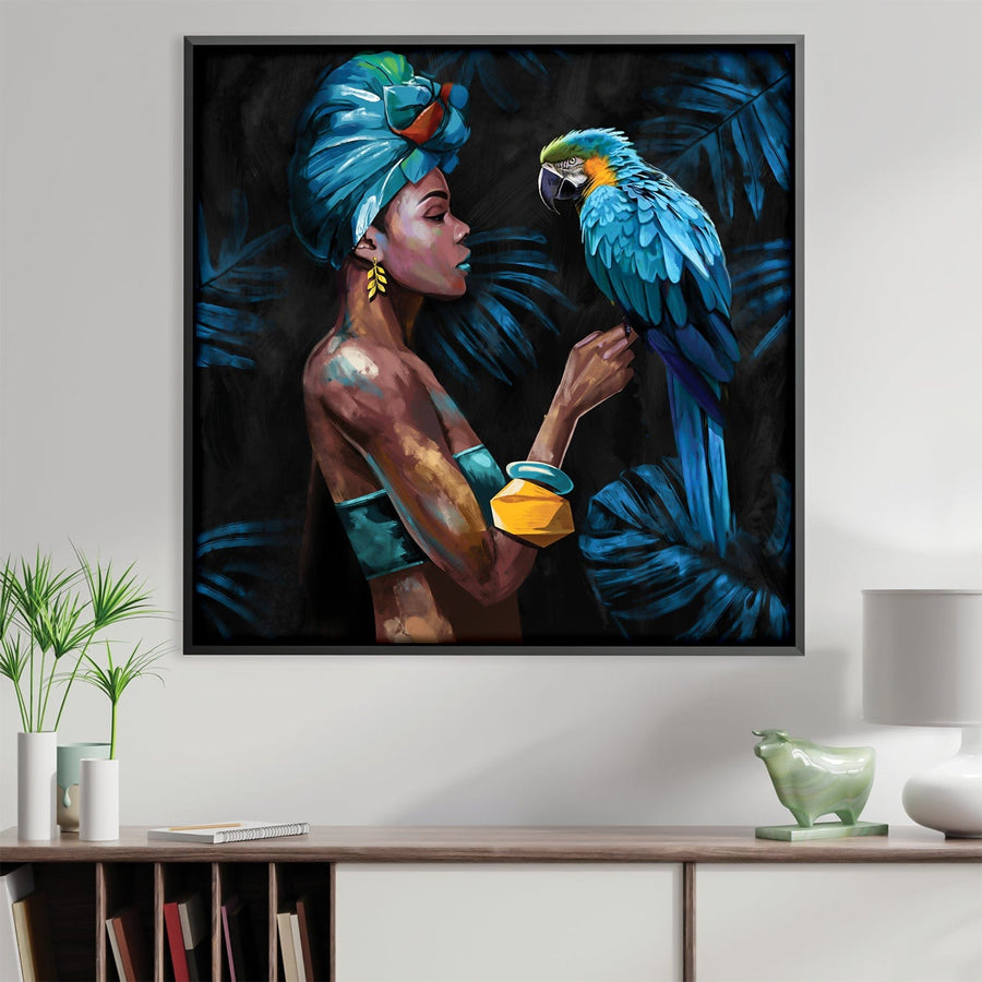 Blue Patience Canvas Art Clock Canvas