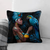 Blue Patience Cushion Cushion Cushion Square Clock Canvas