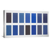Blue Shades Canvas Art 50 x 25cm / Unframed Canvas Print Clock Canvas