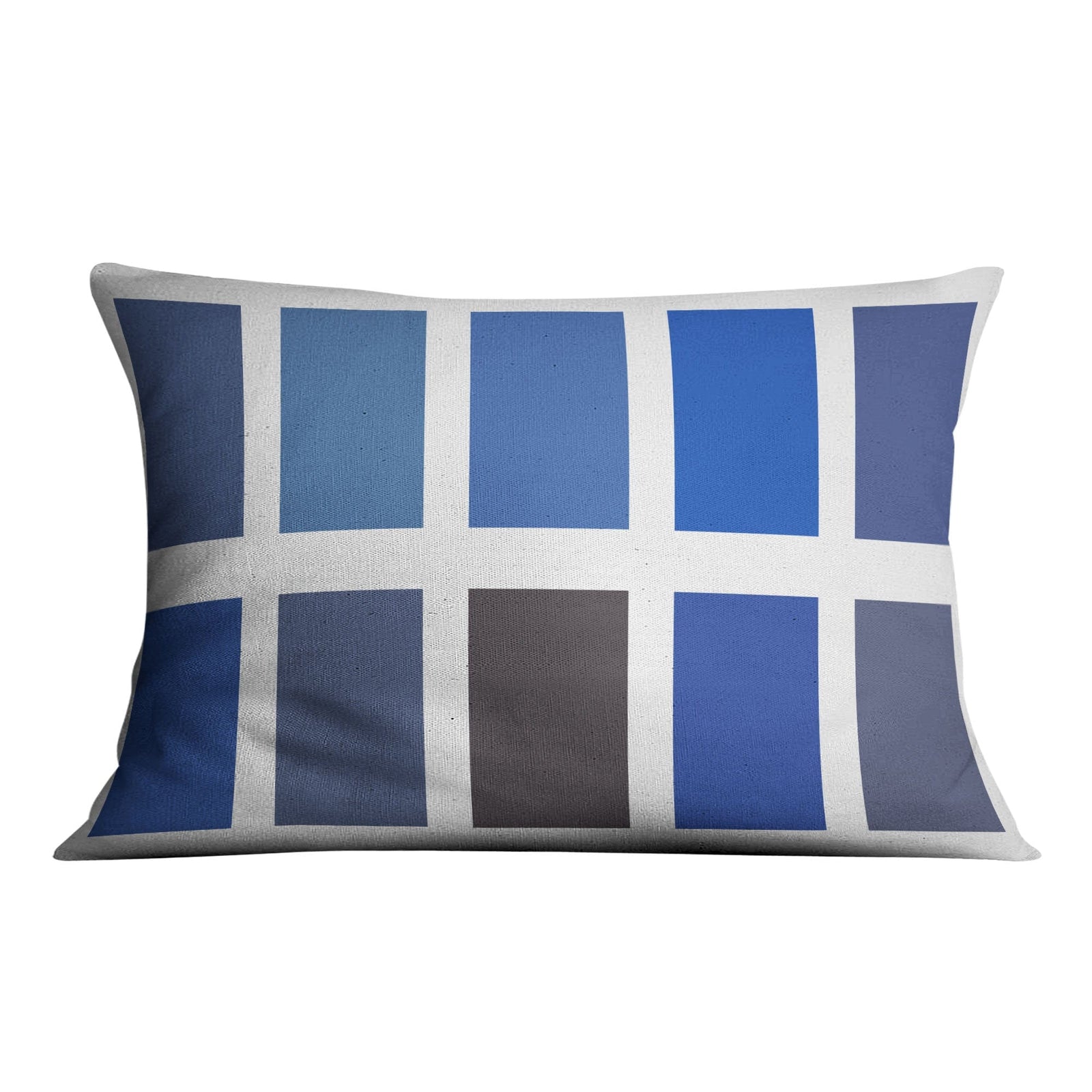 Blue Shades Cushion Cushion 48 x 33cm Clock Canvas