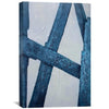 Blue Strokes Oil Painting Oil Clock Canvas